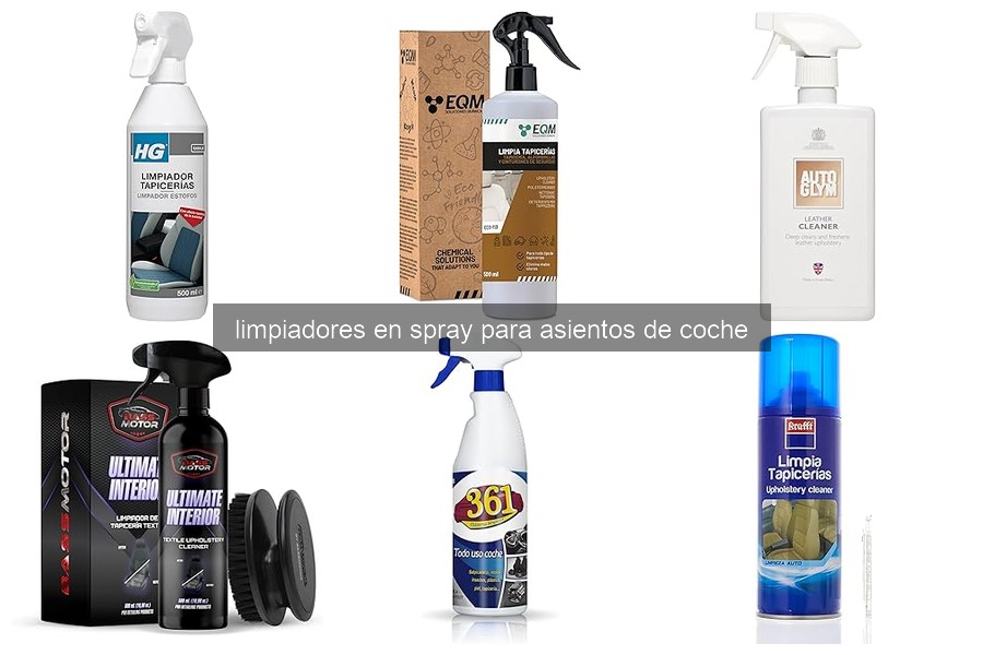 Mejores limpiadores en spray para tapicería de coche 2026