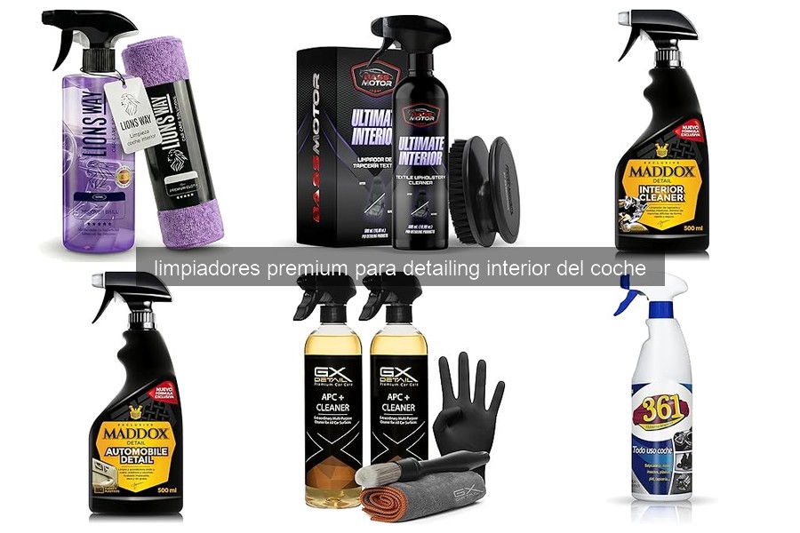 Mejores limpiadores premium para tapicería de coche 2026