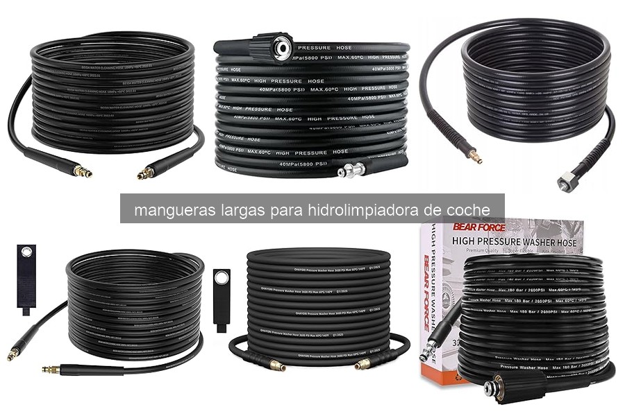 Mejores mangueras largas para hidrolimpiadora de coche 2026