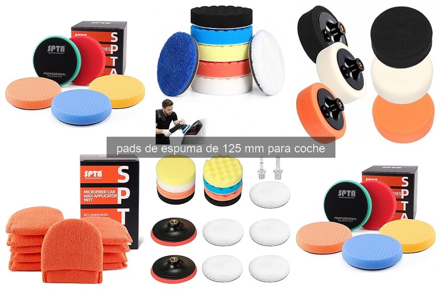 Mejores pads de espuma de 125 mm para pulido de coches en 2026