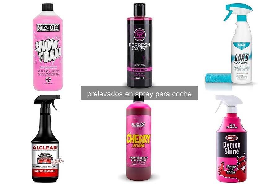 Mejores prelavados en spray para coche: opiniones y comparativa