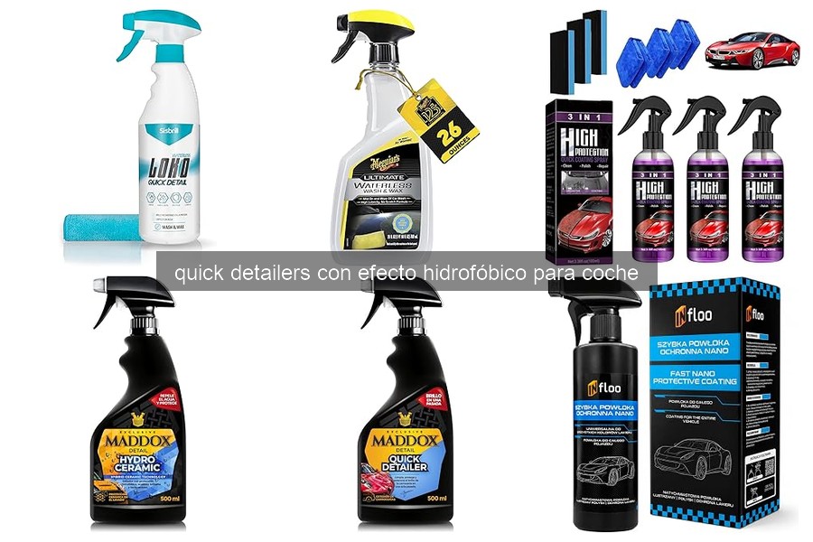 Mejores Quick Detailers Hidrofóbicos para Coches Negros 2026