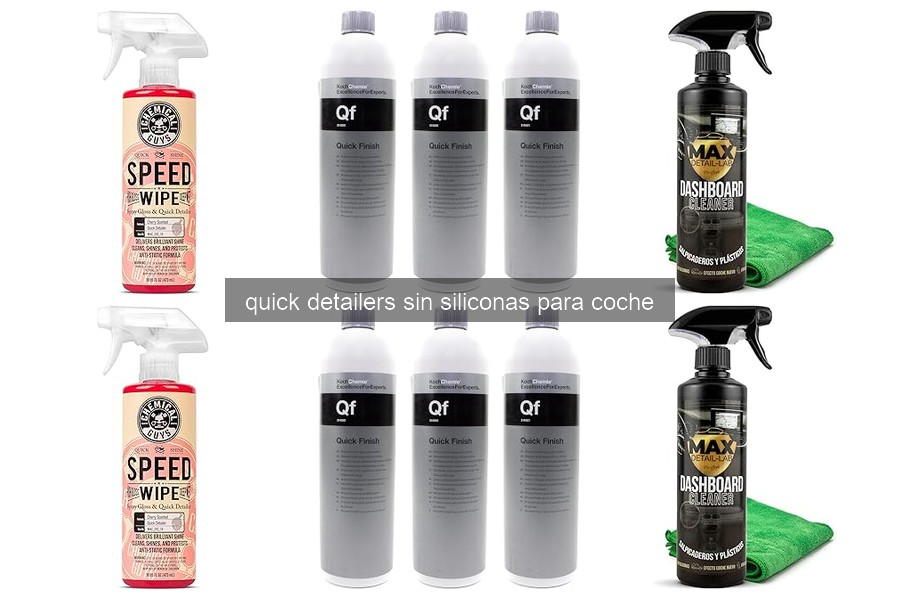 Mejores quick detailers sin siliconas para coches en 2026