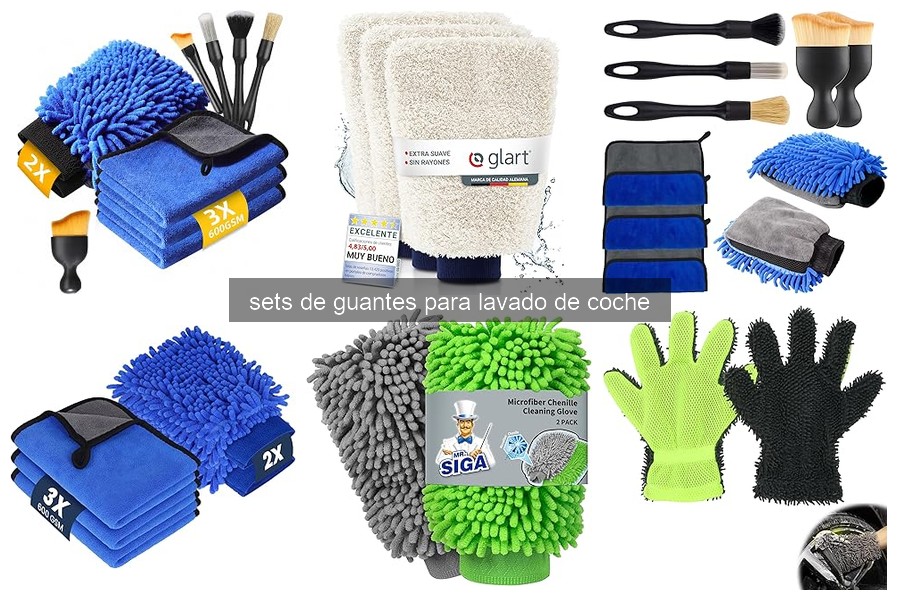 Mejores sets de guantes para lavado de coche en 2023