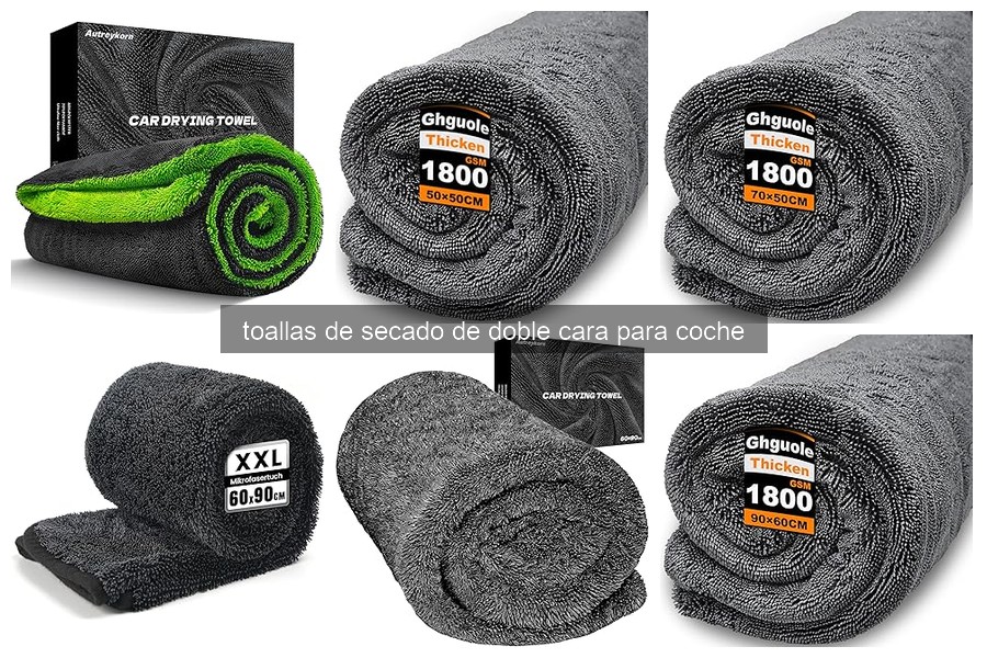 Mejores toallas de secado de doble cara para coches 2023