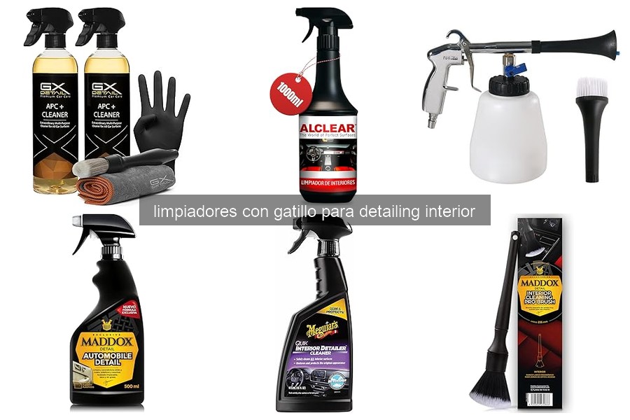 ¿Por qué elegir limpiadores con gatillo para el detailing interior?