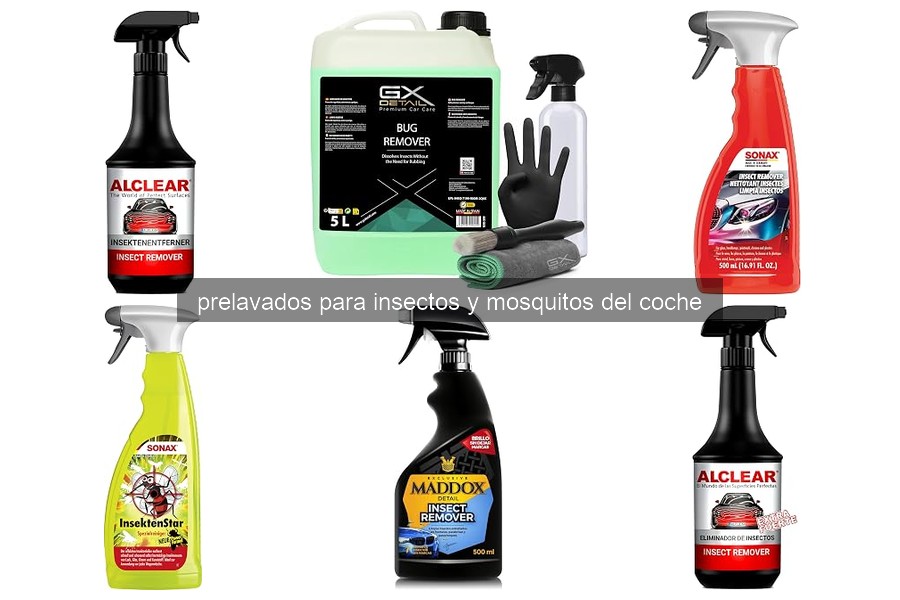 Prelavados para insectos: Cuida tu coche con eficacia
