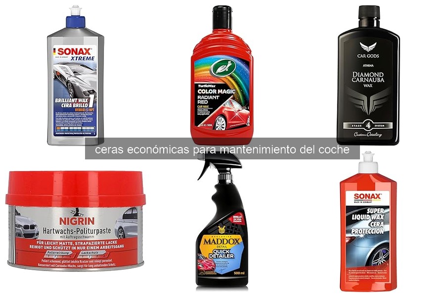 Problemas comunes al usar ceras económicas para coches