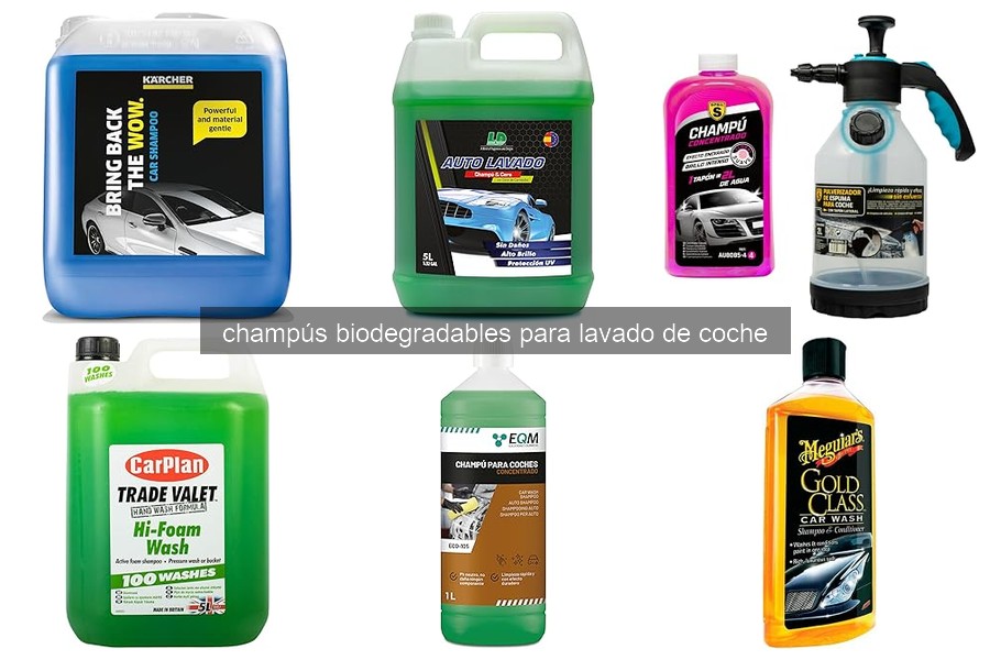 Problemas comunes al usar champús biodegradables en coche