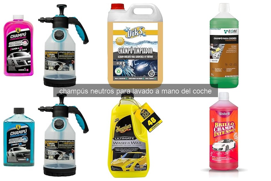 Problemas comunes al usar champús neutros para lavar coches