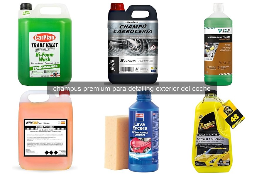 Problemas comunes al usar champús premium para detailing