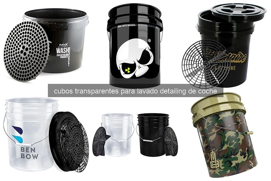 Problemas comunes al usar cubos transparentes para lavado de coche