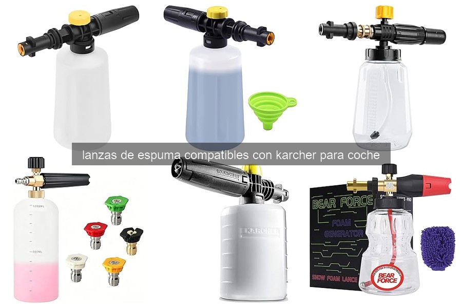 Problemas comunes al usar lanzas de espuma Karcher