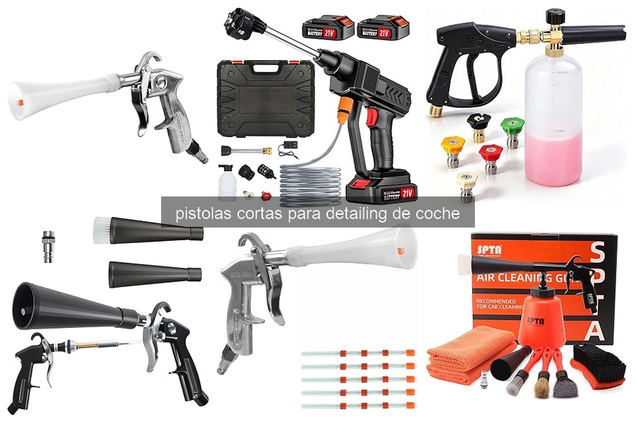 Problemas comunes al usar pistolas cortas para detailing