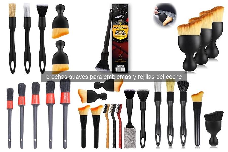 Problemas comunes con brochas suaves para emblemas de coche