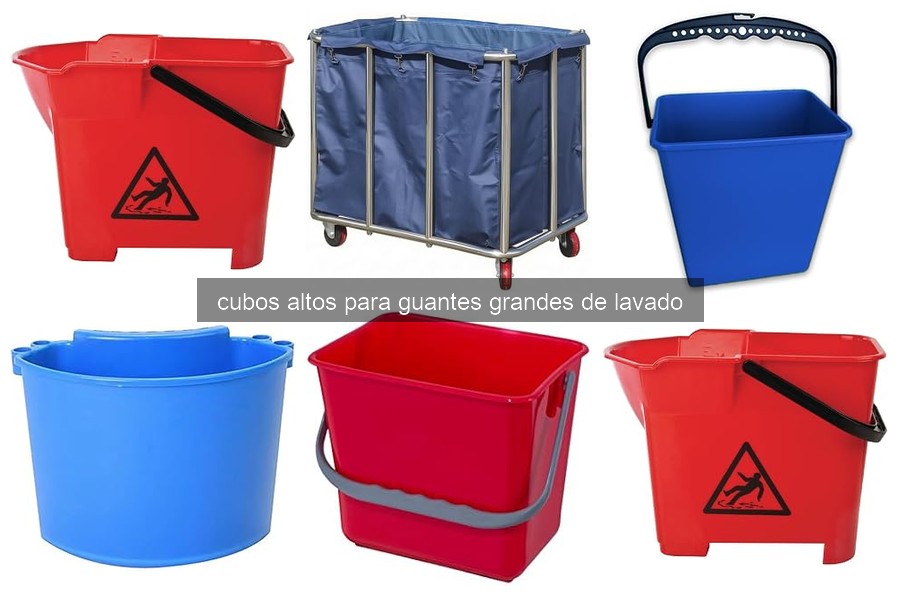 Problemas comunes con cubos altos para guantes de lavado