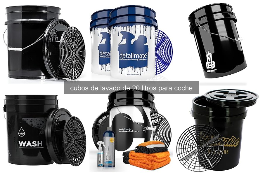 Problemas comunes con cubos de lavado de 20L y sus soluciones