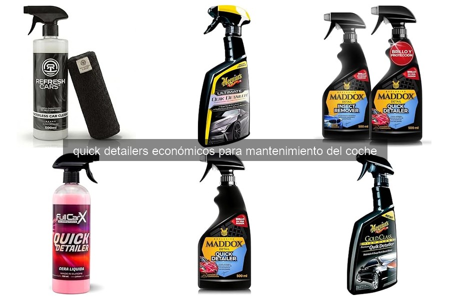 Problemas comunes con quick detailers económicos y soluciones