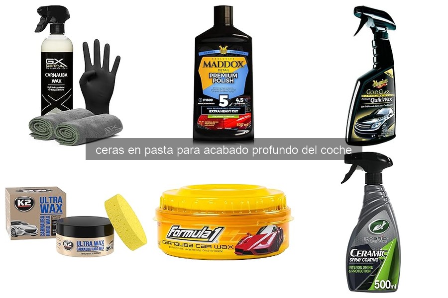 ¿Qué es la cera en pasta para acabado profundo del coche?
