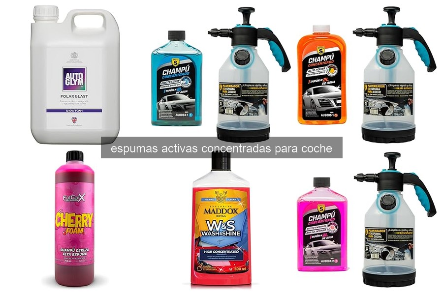 ¿Qué es la espuma activa concentrada para coche?