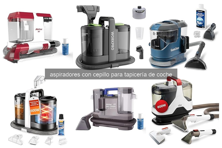 ¿Qué es un aspirador con cepillo para tapicería de coche?