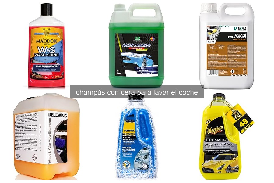 ¿Qué es un champú con cera para lavar el coche?
