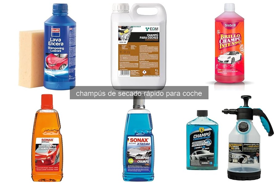 ¿Qué es un champú de secado rápido para coche?
