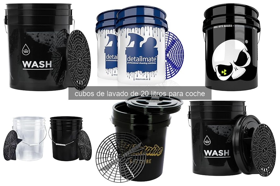 ¿Qué es un cubo de lavado de 20 litros para coches?