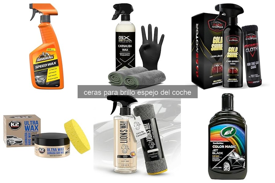 ¿Qué es una cera para brillo espejo del coche?