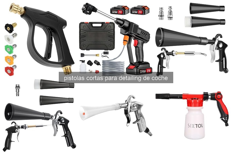 Qué es una pistola corta para detailing de coche