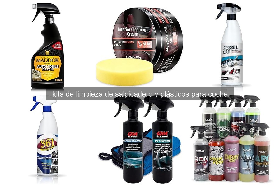 ¿Qué incluye un kit de limpieza de salpicadero y plásticos?