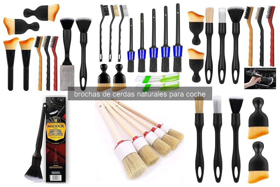 Qué son las brochas de cerdas naturales para coche
