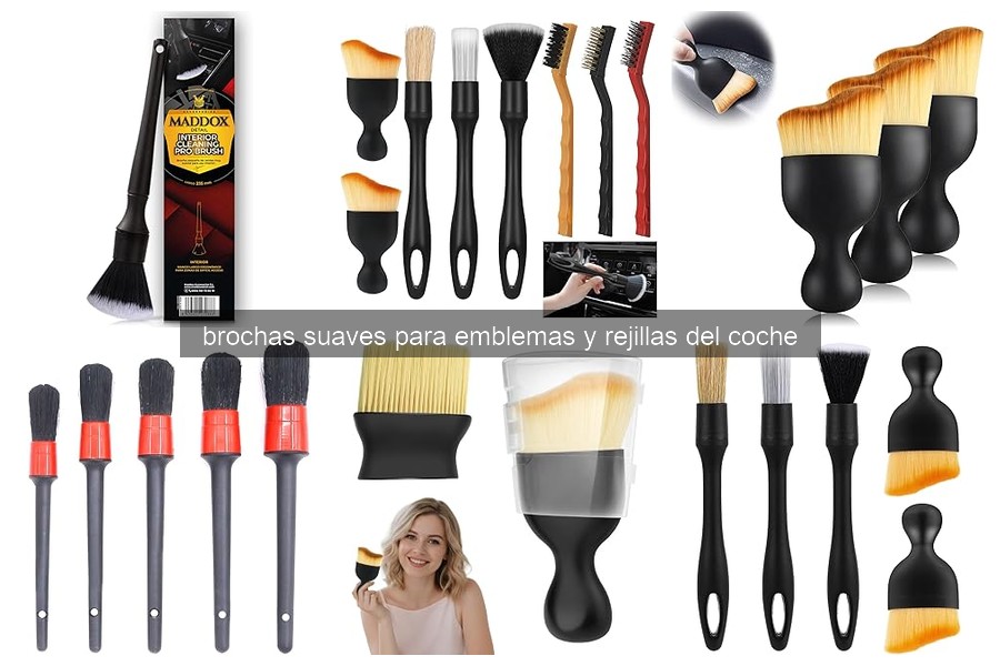 ¿Qué son las brochas suaves para emblemas y rejillas del coche?