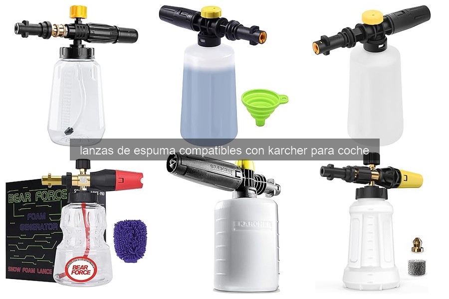 ¿Qué son las lanzas de espuma Karcher para coche?