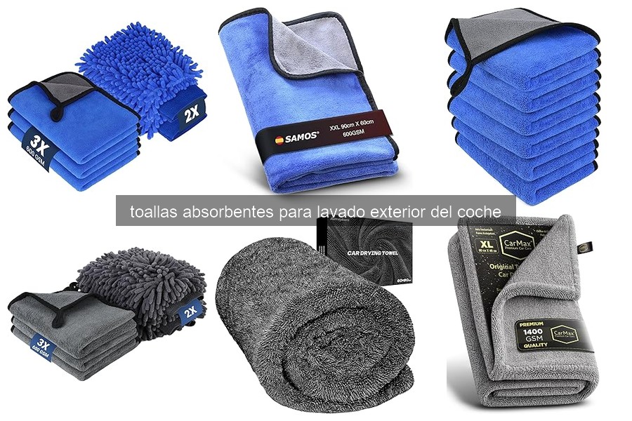 ¿Qué son las toallas absorbentes para el lavado de coches?