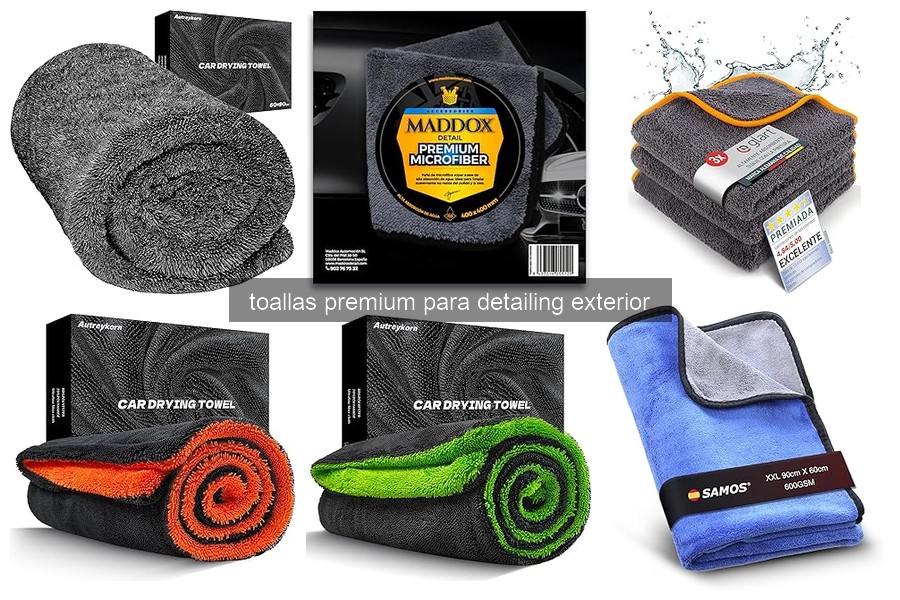 ¿Qué son las toallas premium para detailing exterior?