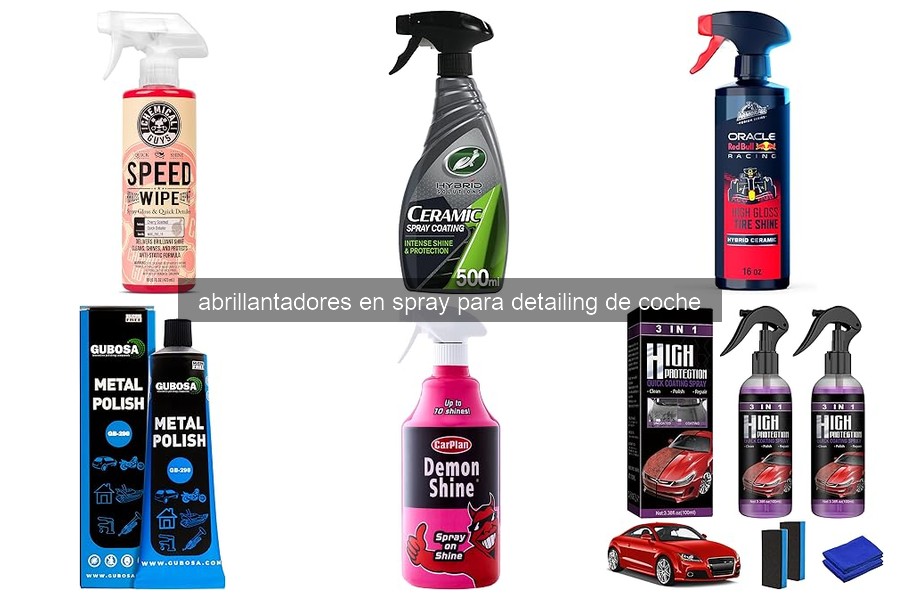 ¿Qué son los abrillantadores en spray para detailing de coche?