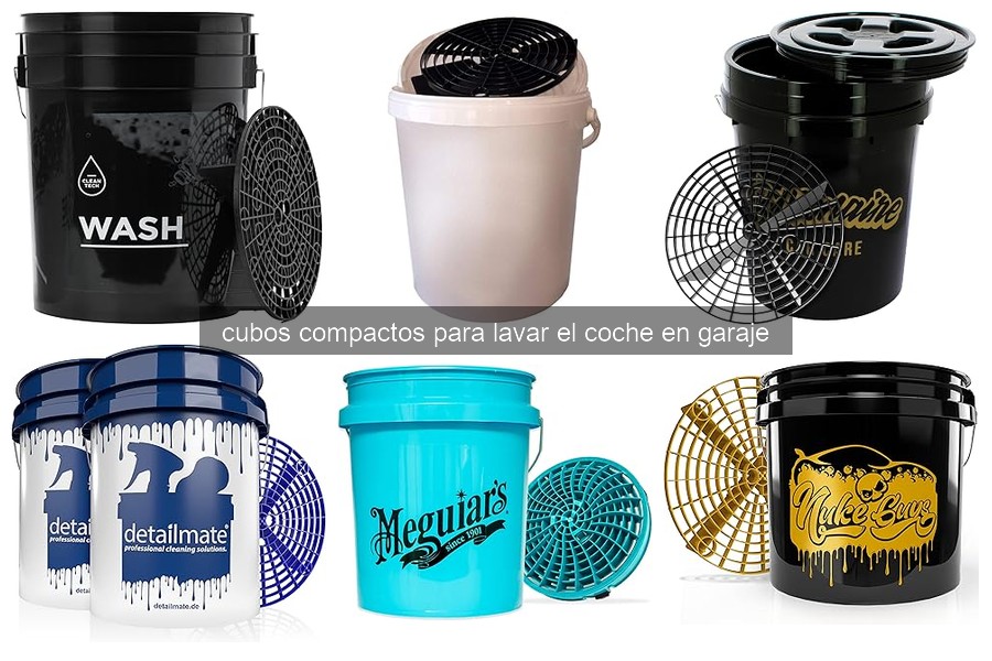 ¿Qué son los cubos compactos para lavar el coche?