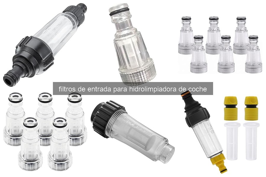 ¿Qué son los filtros de entrada para hidrolimpiadoras de coche?
