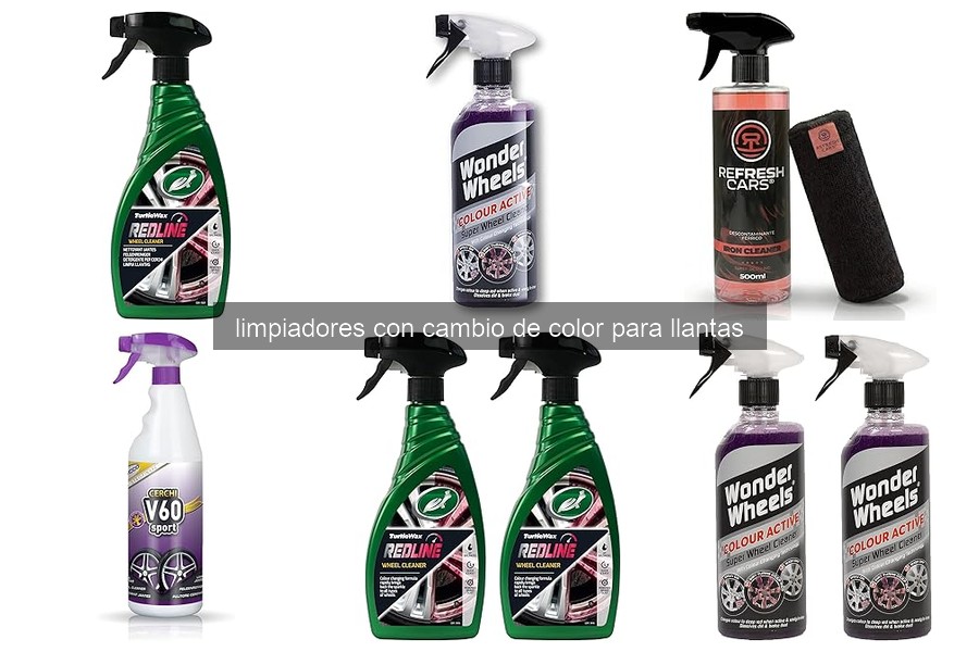 ¿Qué son los limpiadores con cambio de color para llantas?