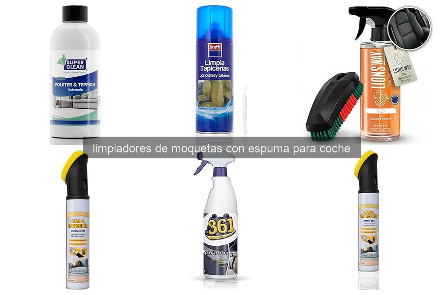 ¿Qué son los limpiadores de moquetas con espuma para coche?