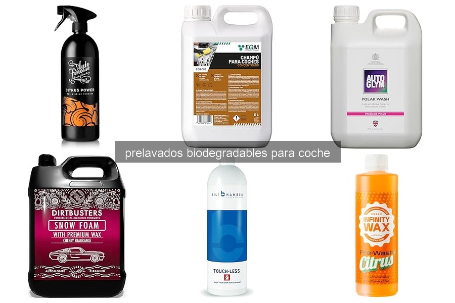 ¿Qué son los prelavados biodegradables para coche?