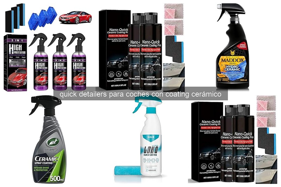 ¿Qué Son los Quick Detailers para Coches con Coating Cerámico?