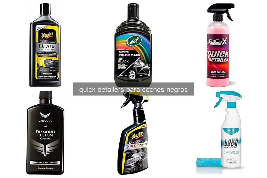 ¿Qué son los Quick Detailers para Coches Negros?