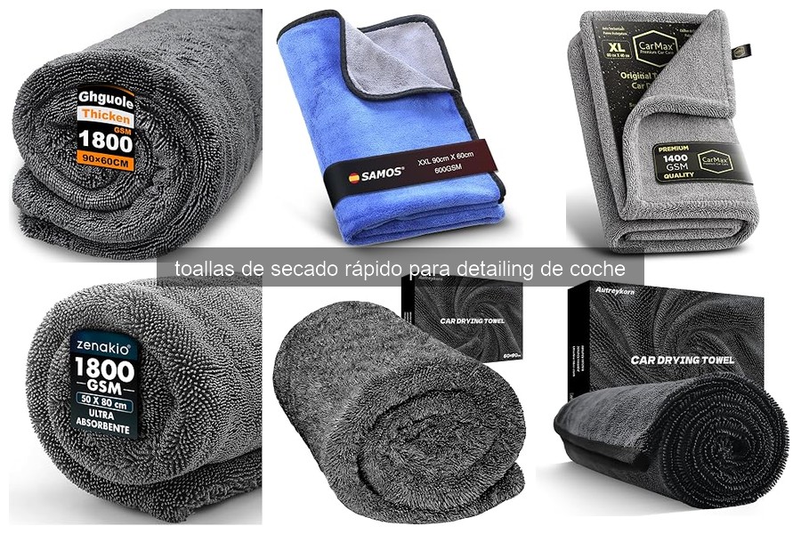 Toallas de Secado Rápido para Detailing de Coche: Beneficios y Características