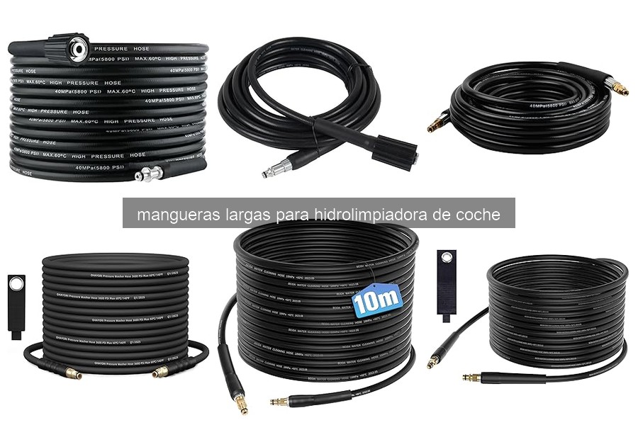 Ventajas de usar mangueras largas para hidrolimpiadoras de coche